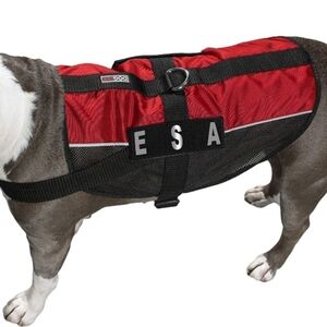 Dogline MaxAire Emotional Support Animal dog Haress S Reflective ESA Patch vest
